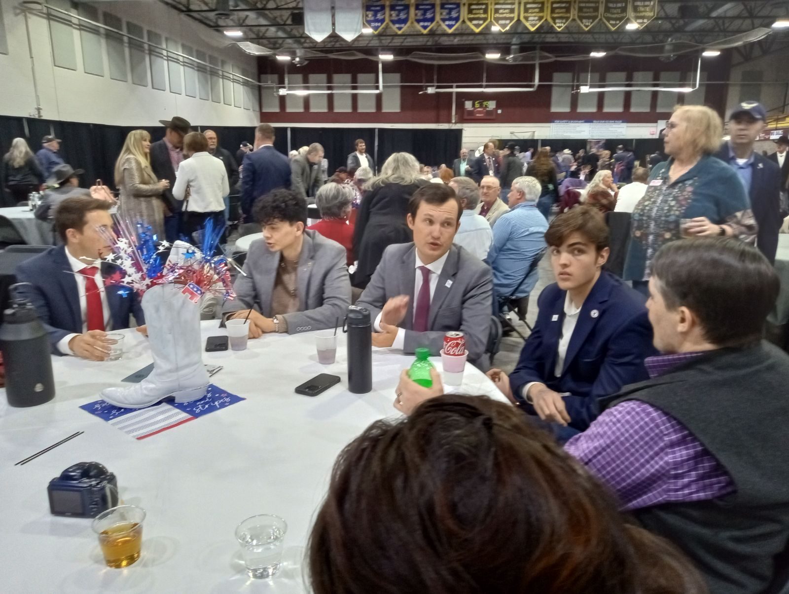 Brent Bien at a Wyoming county Republican convention