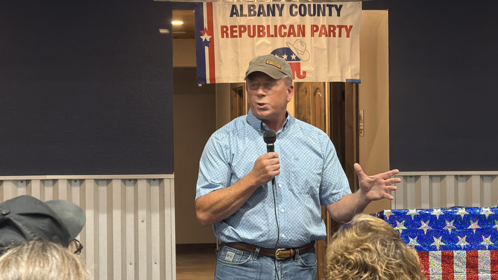 Brent Bien engaging with Wyoming voters